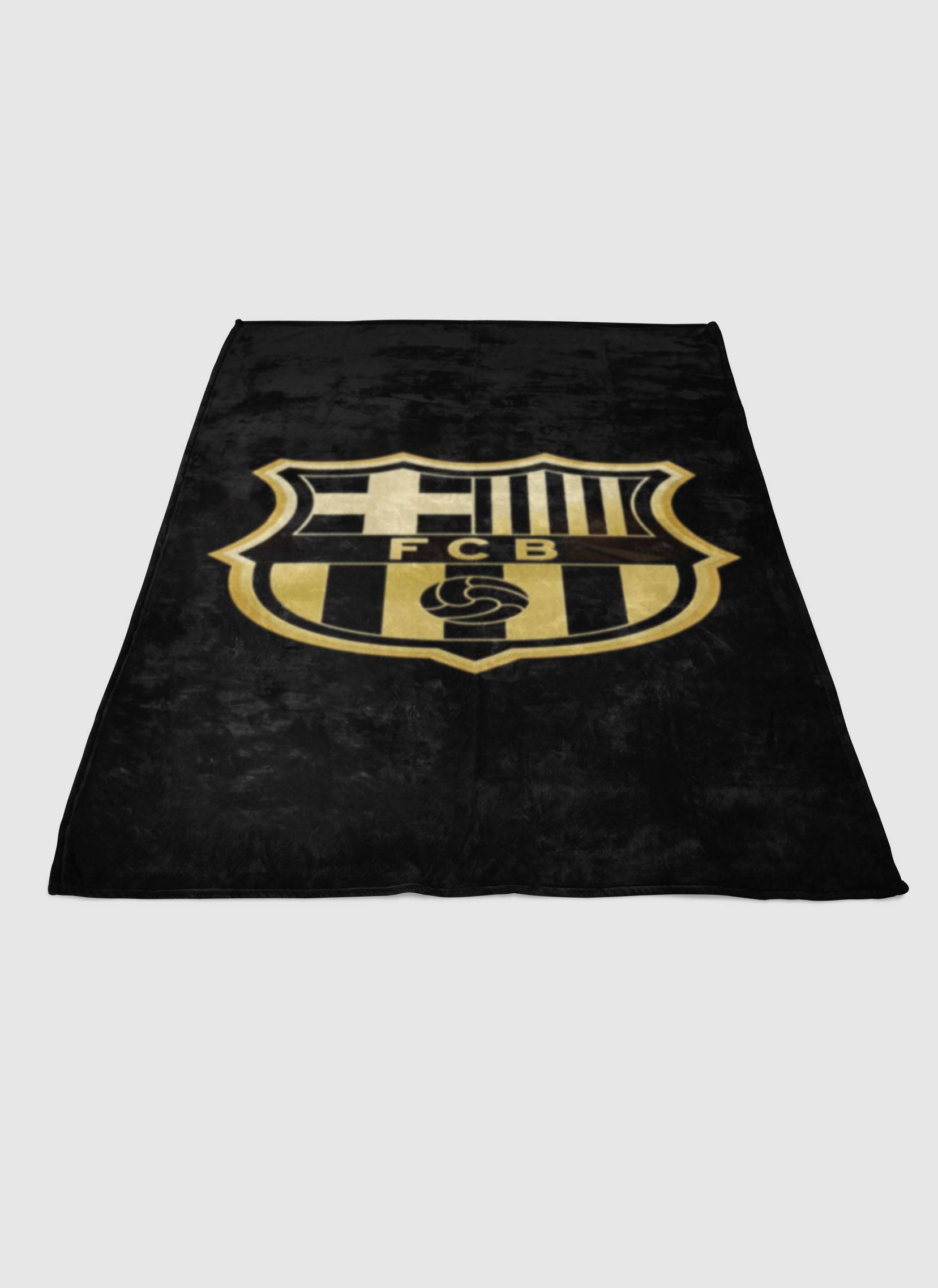 Barcelona Fb Gold Soft Fleece Blanket Meaningful Gift For Halloween Christmas