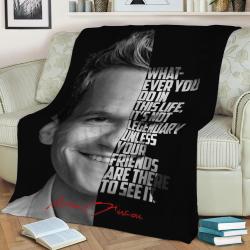 Barney Stinson Fleece Throw Blanket Meaningful Gift For Halloween Christmas