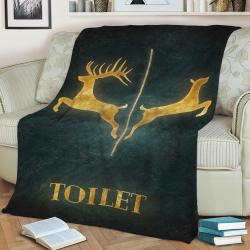 Bathroom Fleece Throw Blanket Meaningful Gift For Halloween Christmas
