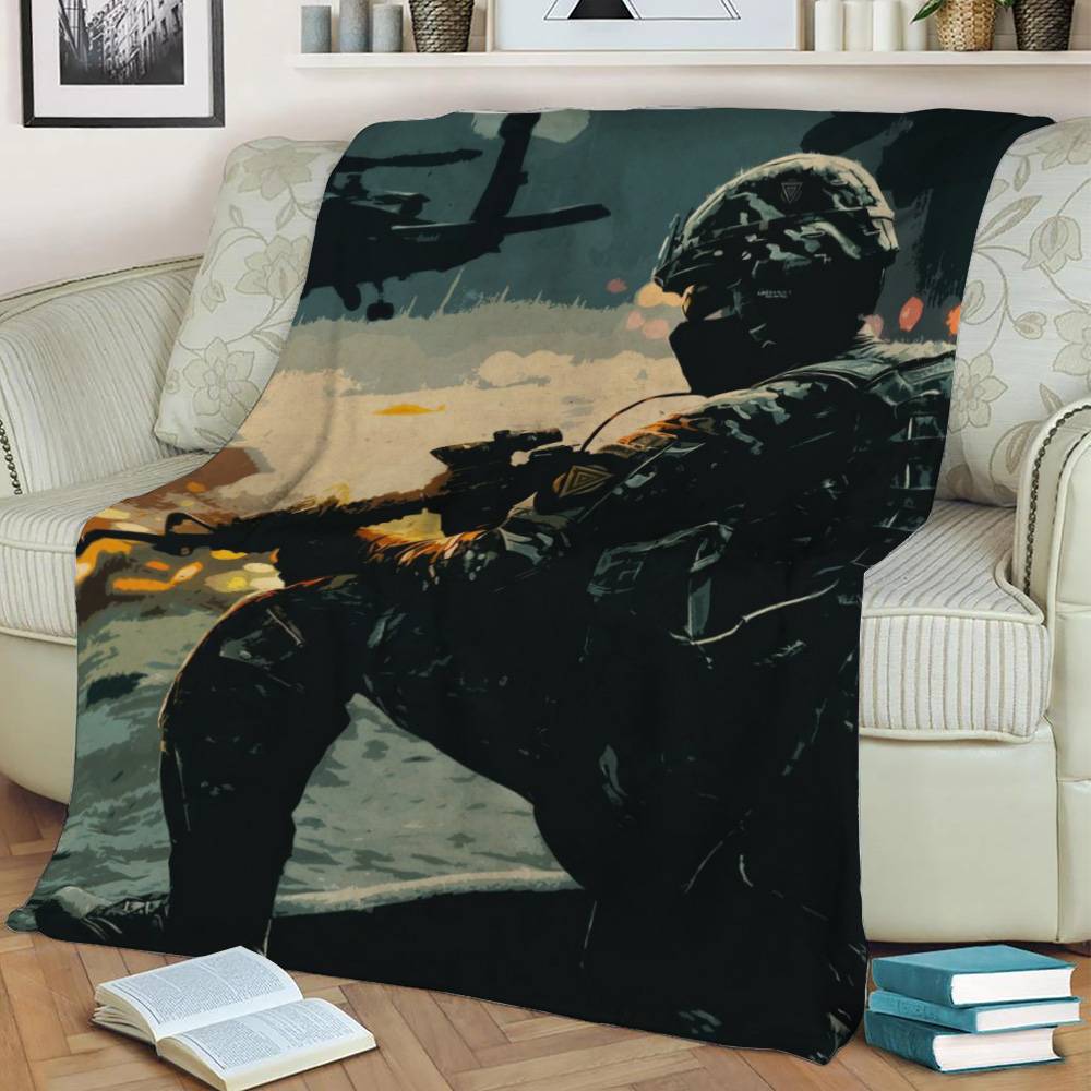 Battlefield 4 Art Fleece Throw Blanket Meaningful Gift For Halloween Christmas