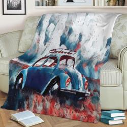 Beetle In The Field Fleece Throw Blanket Meaningful Gift For Halloween Christmas