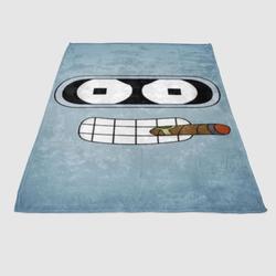 Bender Robot Soft Fleece Blanket Meaningful Gift For Halloween Christmas