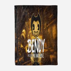 Bendy And The Ink Machine Blanket Meaningful Gift For Halloween Christmas Flannel Throw Room Decoration