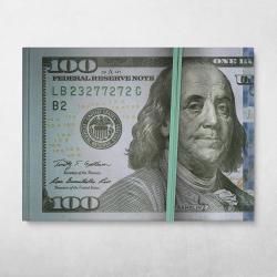 Ben Franklin $100 Stacks Wall Art Canvas Meaning Gift For Birthday Christmas
