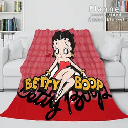 Betty Boop Cosplay Flannel Blanket Meaningful Gift For Halloween Christmas Throw