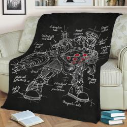 Big Daddy Plan Fleece Throw Blanket Meaningful Gift For Halloween Christmas