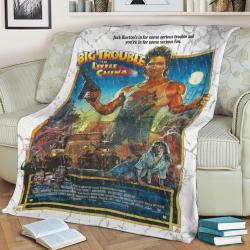Big Trouble Fleece Throw Blanket Meaningful Gift For Halloween Christmas