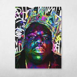 Biggie Graffiti Wall Art Canvas Meaning Gift For Birthday Christmas