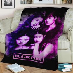 Blackpink Fleece Throw Blanket Meaningful Gift For Halloween Christmas