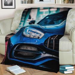Blue Beast Fleece Throw Blanket Meaningful Gift For Halloween Christmas