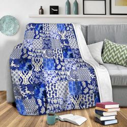 Blue Is Just A Mood Fleece Throw Blanket Meaningful Gift For Halloween Christmas