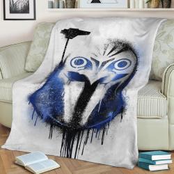 Bo Katan Graffitti Helmet Fleece Throw Blanket Meaningful Gift For Halloween Christmas