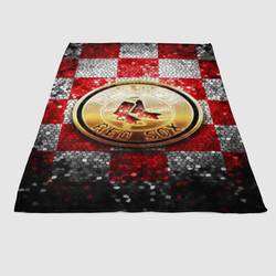 Boston Red Sox Glitter Logo Soft Fleece Blanket Meaningful Gift For Halloween Christmas