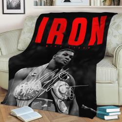 Boxing Legends Mike Tyson Fleece Throw Blanket Meaningful Gift For Halloween Christmas