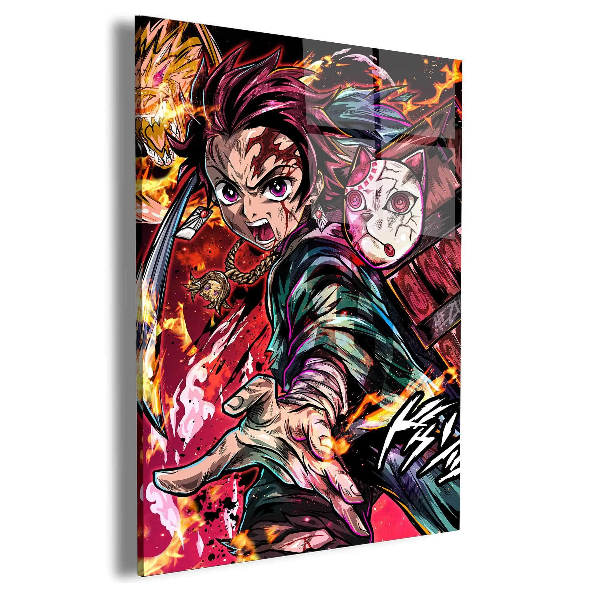 Breath of Flames Wall Art Canvas Christmas Gift For Son Daughter
