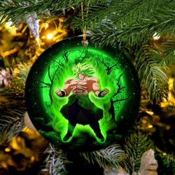 Broly Moonlight Mica Circle Ornament Perfect Gift For Holiday Perfect And Unique Gifts For Family On Christmas