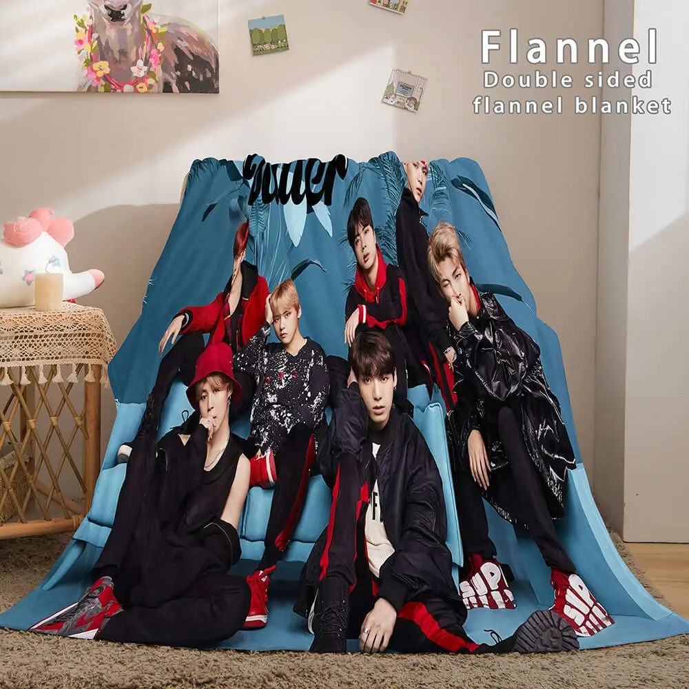 Bts Butter Cosplay Flannel Blanket Meaningful Gift For Halloween Christmas Throw