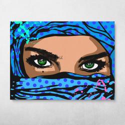 Burka Girl Wall Art Canvas Meaning Gift For Birthday Christmas Halloween