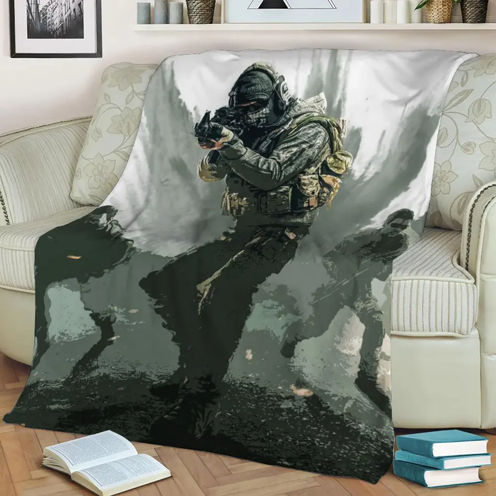 Call Of Duty 1 Fleece Throw Blanket Meaningful Gift For Halloween Christmas
