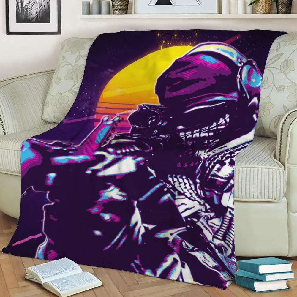 Call Of Duty 8 Fleece Throw Blanket Meaningful Gift For Halloween Christmas