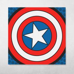Captain America Pop Wall Art Canvas Meaning Gift For Birthday Christmas