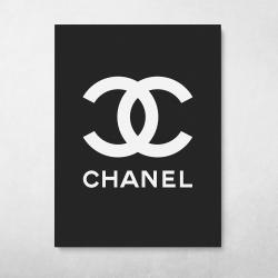 Chanel (Black) Wall Art Canvas Meaning Gift For Birthday Christmas