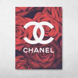 Chanel Flowers Wall Art Canvas Meaning Gift For Birthday Christmas