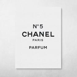 Chanel No5 (White) Wall Art Canvas Meaning Gift For Birthday Christmas