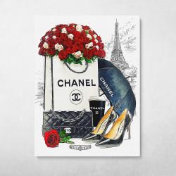 Chanel Shopping Wall Art Canvas Meaning Gift For Birthday Christmas