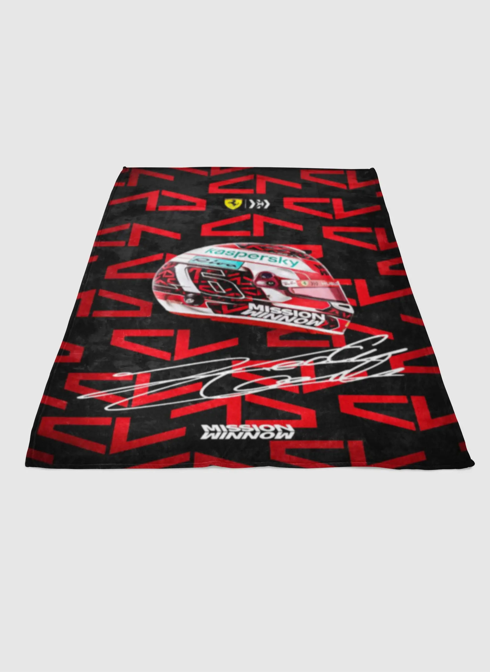 Charles Leclerc Ferrari Soft Fleece Blanket Meaningful Gift For Halloween Christmas