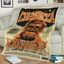 Chewbacca Fleece Throw Blanket Meaningful Gift For Halloween Christmas