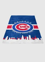 Chicago Cubs American Mlb Soft Fleece Blanket Meaningful Gift For Halloween Christmas