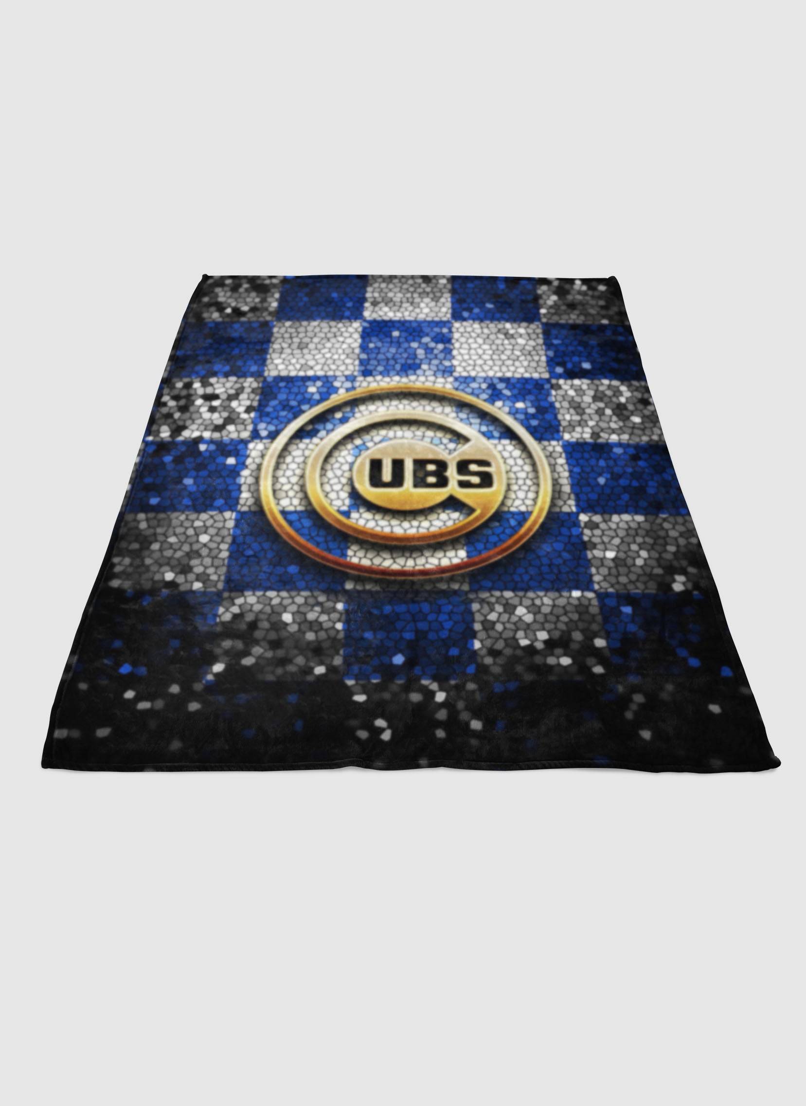 Chicago Cubs Glitter Logo Soft Fleece Blanket Meaningful Gift For Halloween Christmas