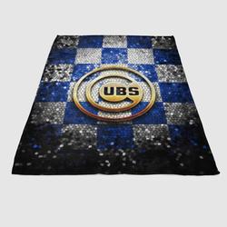 Chicago Cubs Glitter Logo Soft Fleece Blanket Meaningful Gift For Halloween Christmas