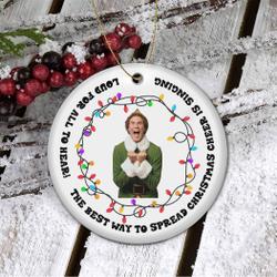 Christmas Elf Buddy Hobbs Ornament Tree Decor Perfect And Unique Gifts For Family On Christmas