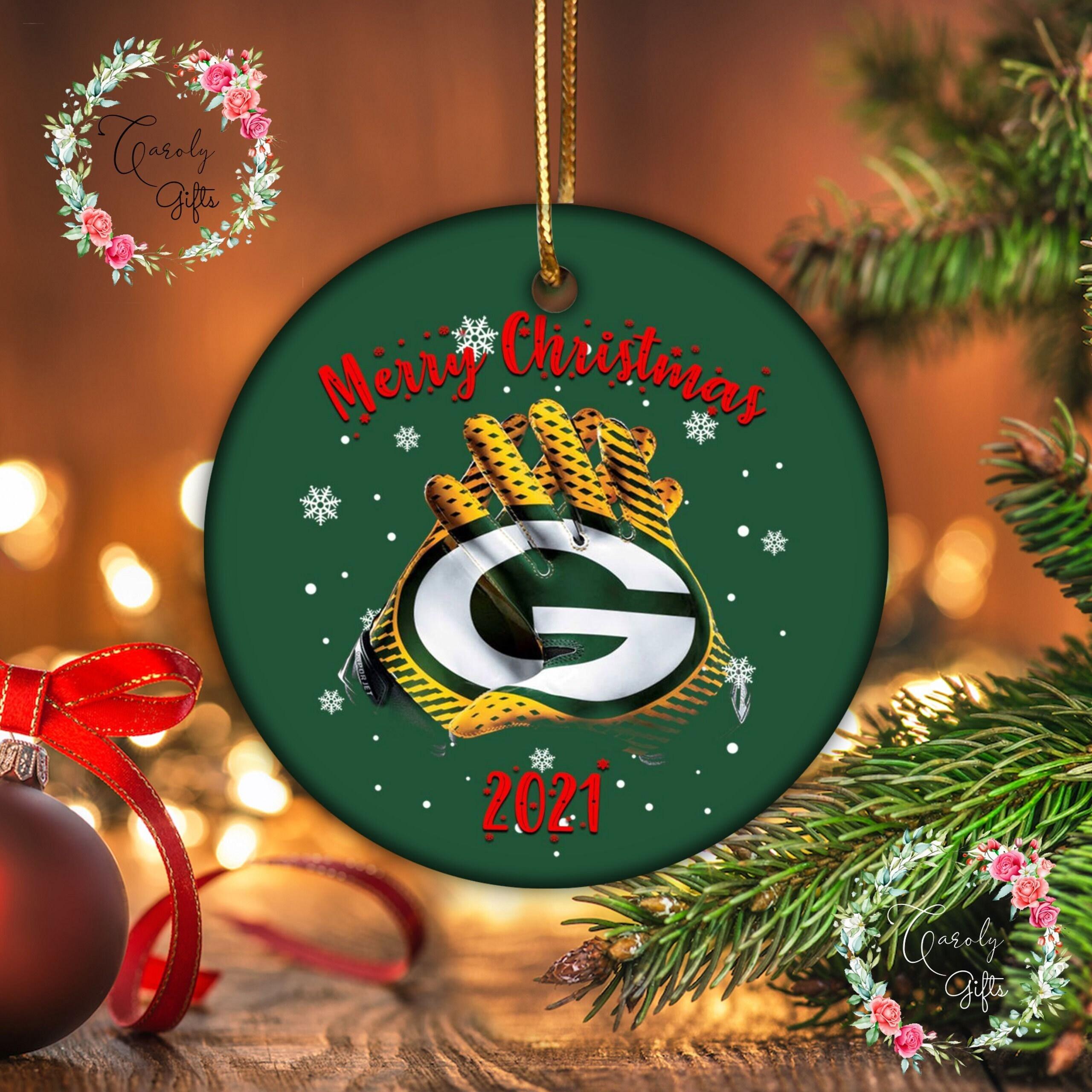 Christmas Green Bay Packer Ornament Perfect And Unique Gifts For Family On Christmas Holiday