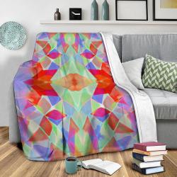 Chroma Orange Fleece Throw Blanket Meaningful Gift For Halloween Christmas