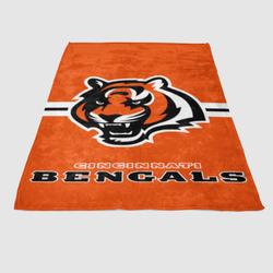 Cincinnati Bengals Logo Soft Fleece Blanket Meaningful Gift For Halloween Christmas