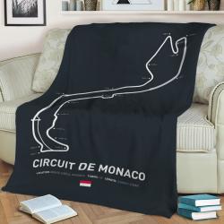 Circuit De Monaco Fleece Throw Blanket Meaningful Gift For Halloween Christmas