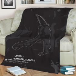 Circuit De Spa Fleece Throw Blanket Meaningful Gift For Halloween Christmas