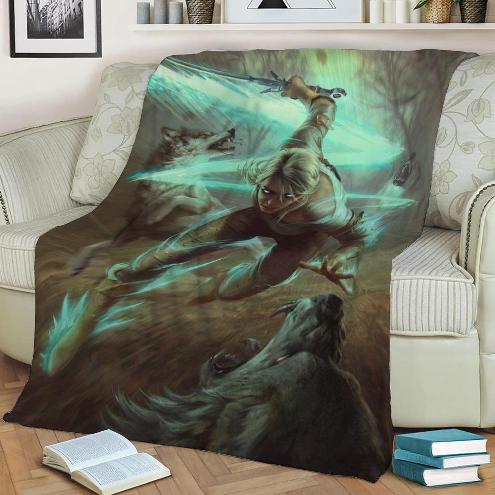 Ciri Blink Fleece Throw Blanket Meaningful Gift For Halloween Christmas
