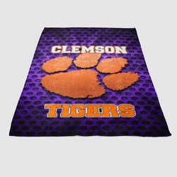 Clemson Tigers 2 Soft Fleece Blanket Meaningful Gift For Halloween Christmas