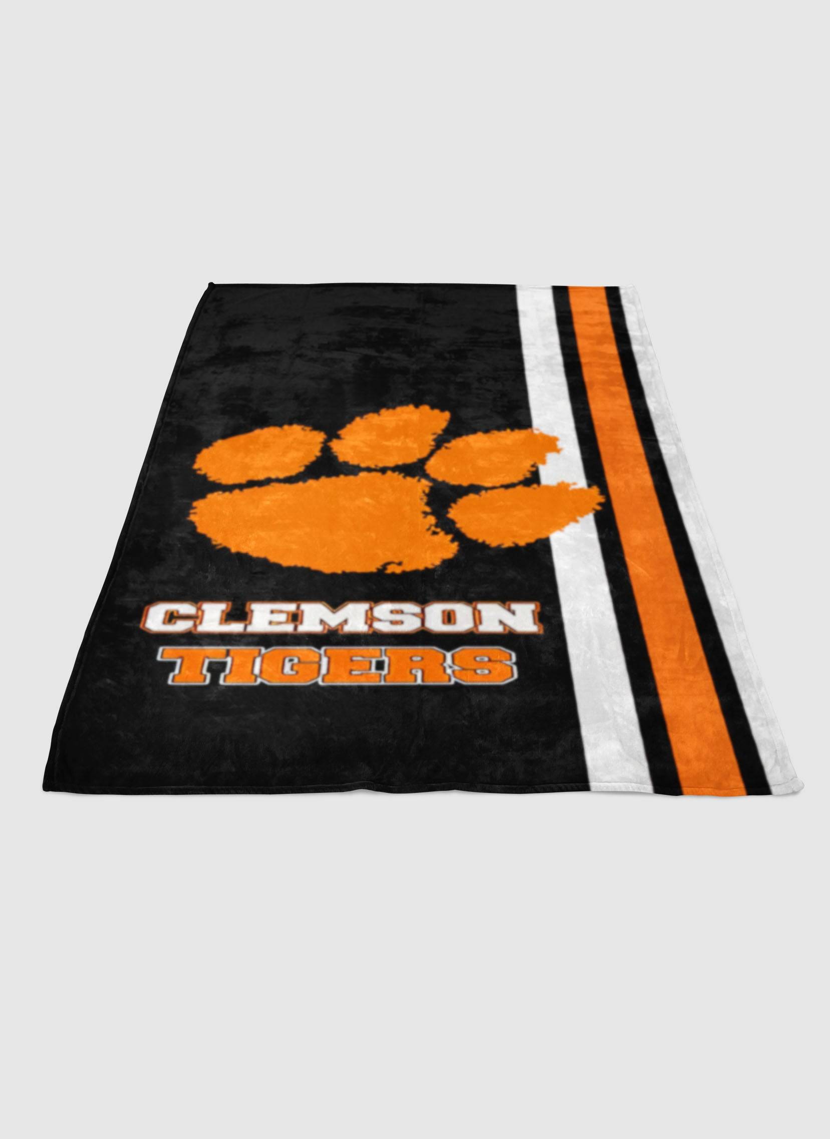 Clemson Tigers Football Soft Fleece Blanket Meaningful Gift For Halloween Christmas