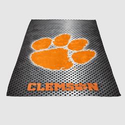Clemson Tigers Metal Soft Fleece Blanket Meaningful Gift For Halloween Christmas