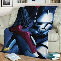 Clone Trooper Fleece Throw Blanket Meaningful Gift For Halloween Christmas
