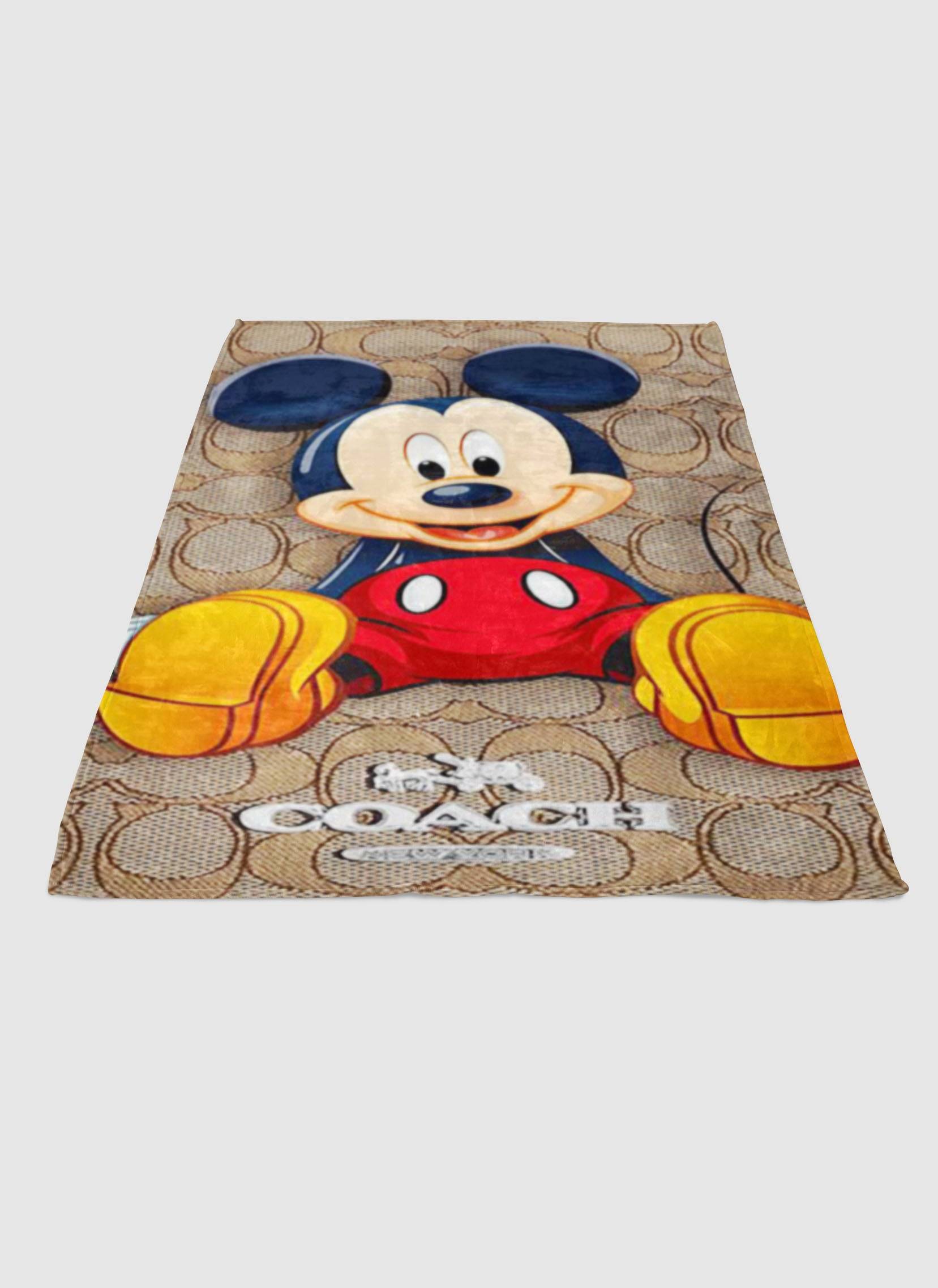 Coach Brown Mickey Mouse 1 Soft Fleece Blanket Meaningful Gift For Halloween Christmas