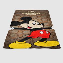 Coach Brown Mickey Mouse 2 Soft Fleece Blanket Meaningful Gift For Halloween Christmas