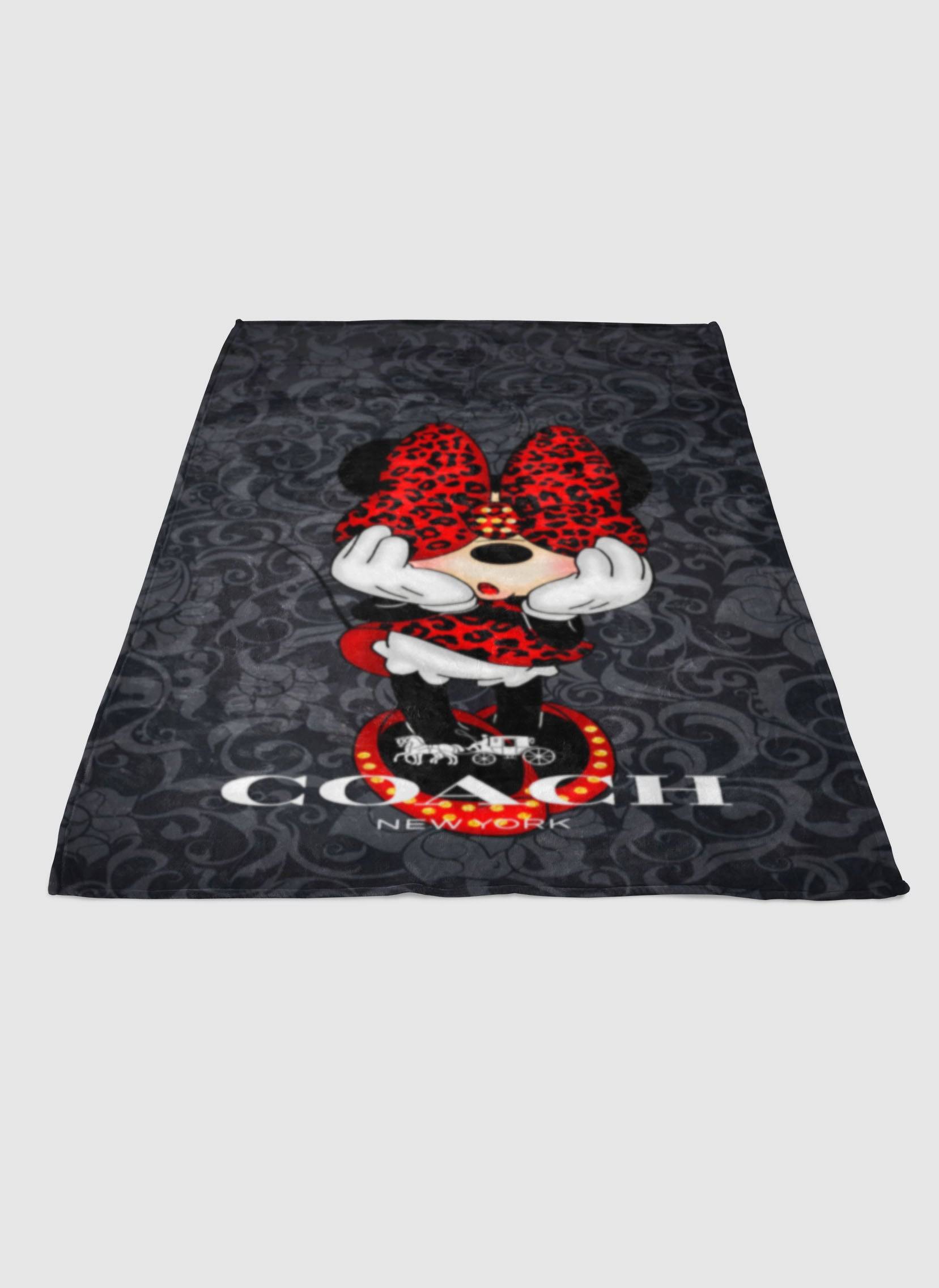 Coach Minnie Mouse Soft Fleece Blanket Meaningful Gift For Halloween Christmas