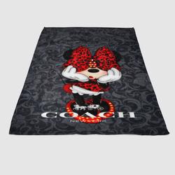 Coach Minnie Mouse Soft Fleece Blanket Meaningful Gift For Halloween Christmas