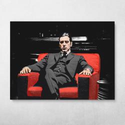 Michael Corleone In Chair Wall Art Canvas Meaning Gift For Birthday Christmas